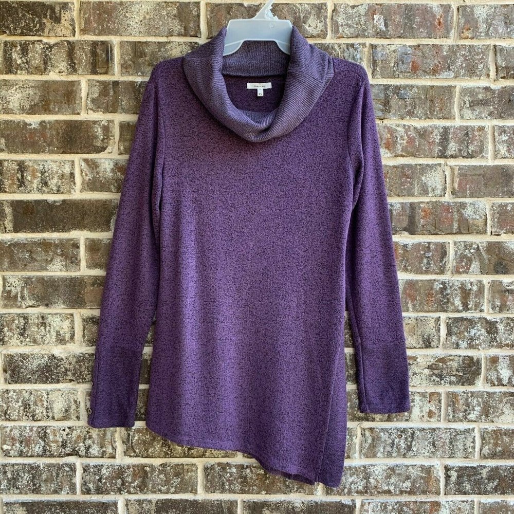 Maurices Women's Cowl Neck Long Sleeves Sweater Pullover Uneven Hem Size XS